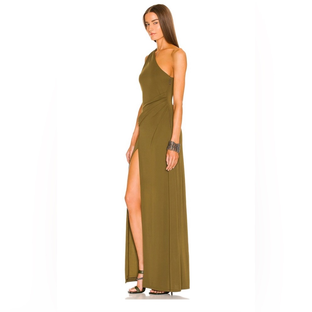 DUNDAS x REVOLVE Crawford Maxi Dress in Khaki Green - Picture 4 of 14